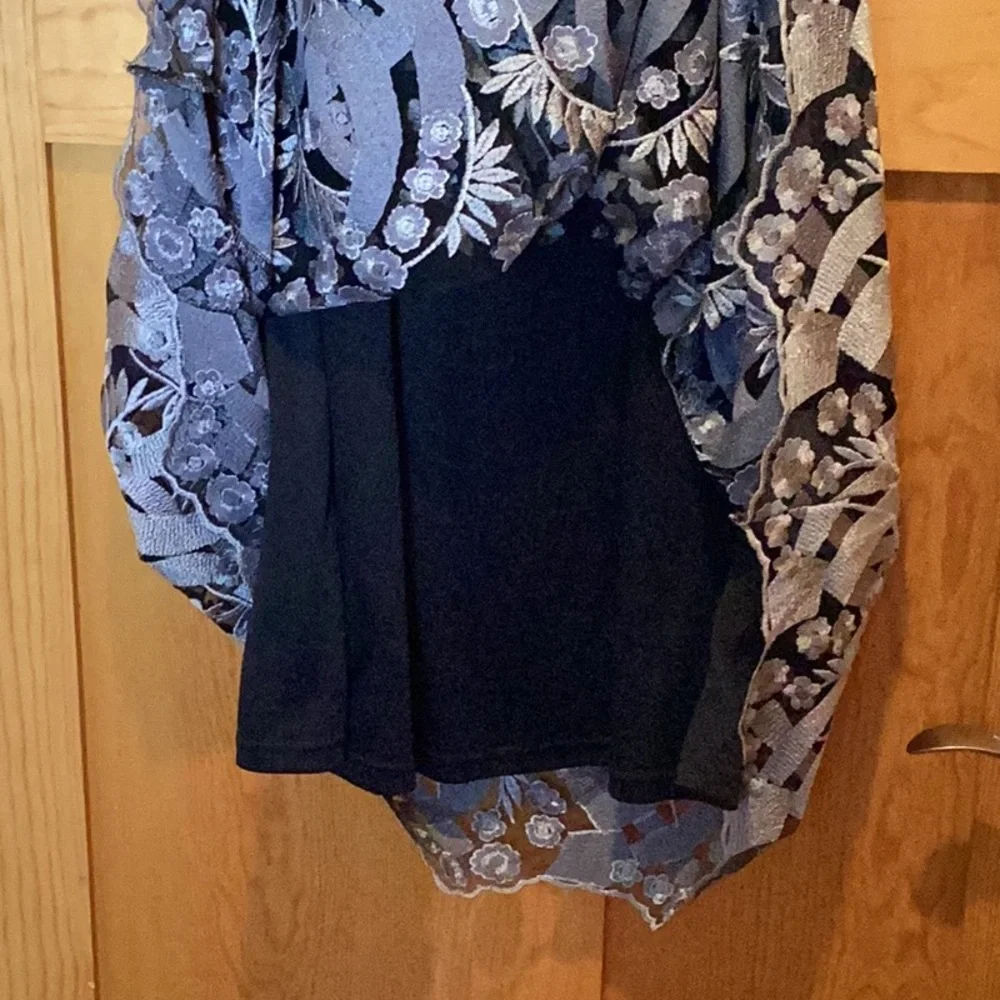 Black & Silver Layered Skirt - Picture 4 of 8